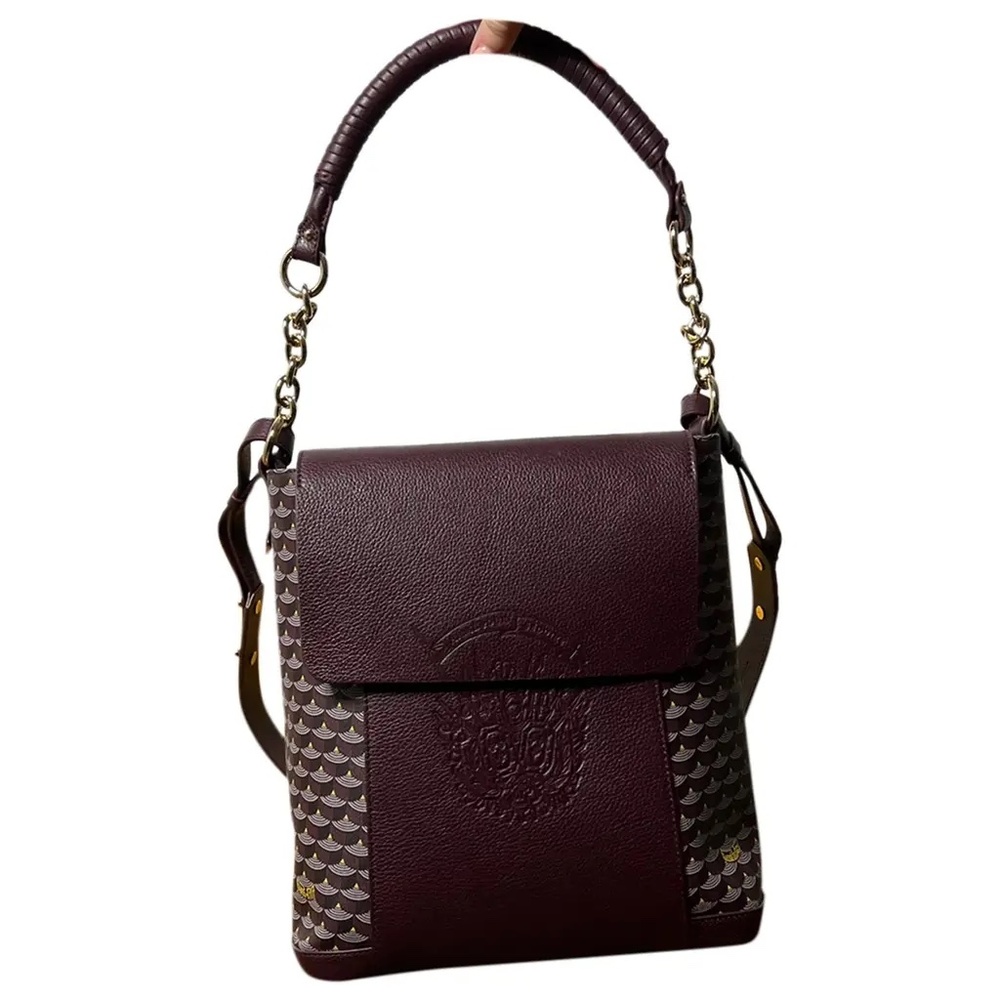 Fauré Le Page Leather Boho 27  Burgundy Shoulder/Crossbody bag
